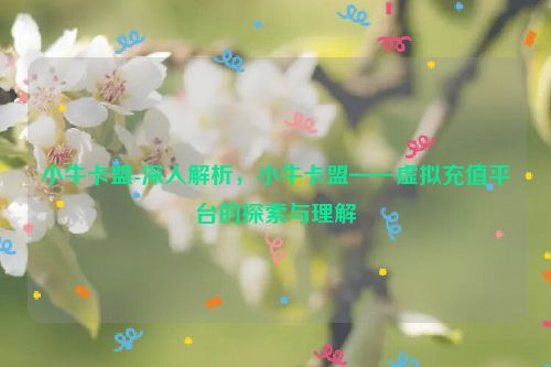 小牛卡盟-深层次分析，小牛卡盟——虚拟充值平台的实践探索和理解,小牛卡盟-深入解析，小牛卡盟——虚拟充值平台的探索与理解,第1张