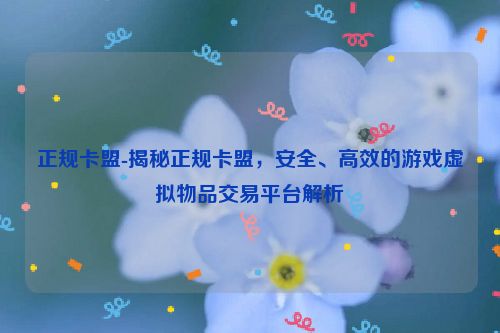 靠谱卡盟-揭密靠谱卡盟，安全性、高效率的游戏虚拟物品交易服务平台分析,正规卡盟-揭秘正规卡盟，安全、高效的游戏虚拟物品交易平台解析,第1张